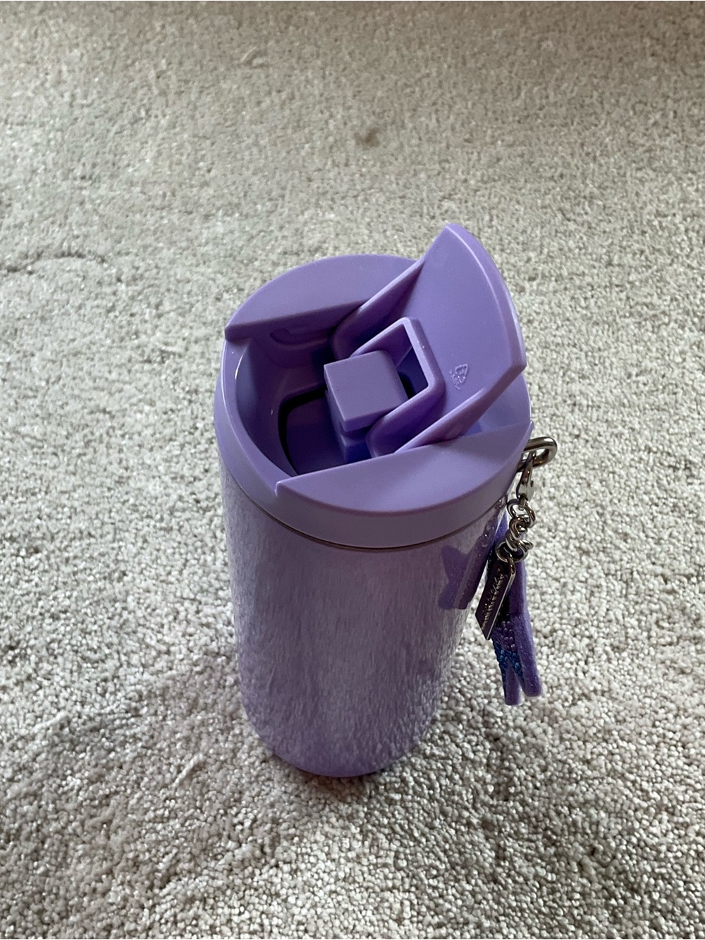 Starbucks Holiday 2023 Lilac Insulated Thermo With Star Keychain - Picture 5 of 6